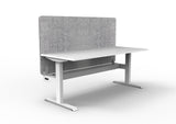 RL Boost Static Single Sided Workstation with Grey Eco Panel Screen
