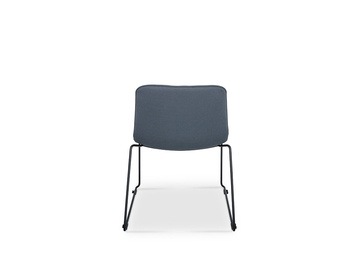 OL Smooth Fabric Upholstered Sled Base Breakout Chair