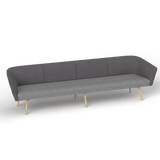 OL Willow Fabric Upholstered Reception Area Sofa with Arms