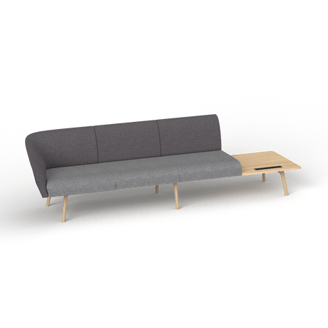 OL Willow Fabric Upholstered Reception Area Sofa with Side Table