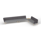 OL Willow Reception Area 8 Seater Sofa with Side Table