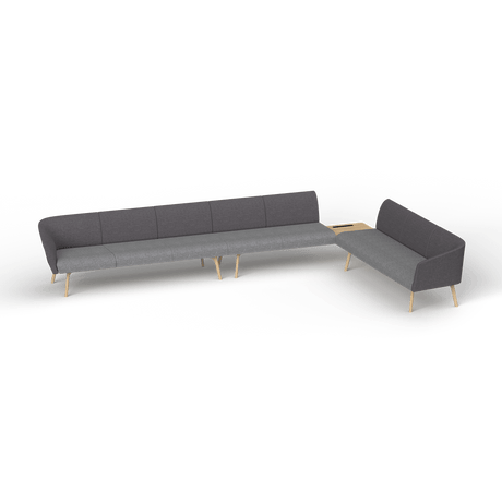 OL Willow Reception Area 8 Seater Sofa with Side Table