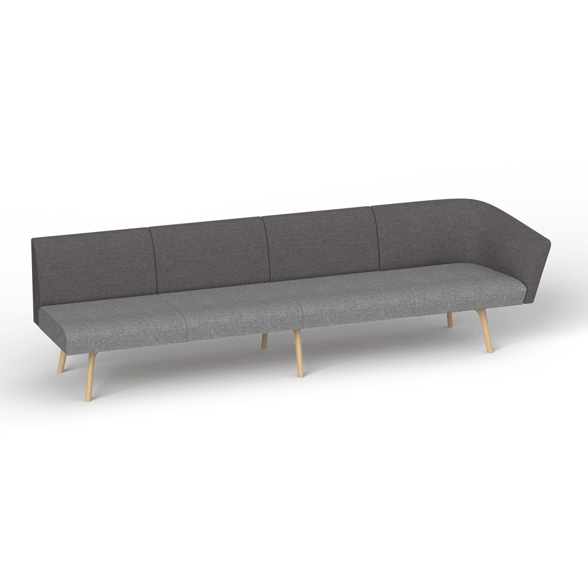 OL Willow Fabric Upholstered 4 Seater 1 Arm Reception Area Sofa