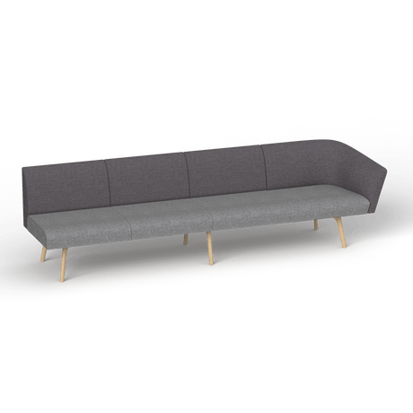 OL Willow Fabric Upholstered 4 Seater 1 Arm Reception Area Sofa