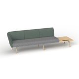 OL Willow Fabric Upholstered Reception Area Sofa with Side Table