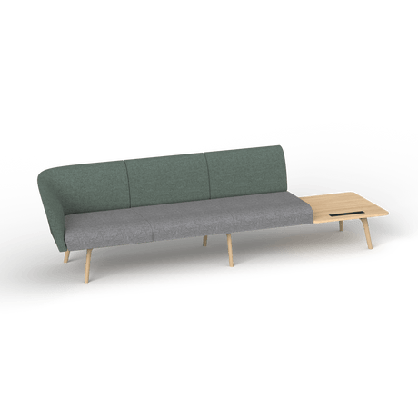 OL Willow Fabric Upholstered Reception Area Sofa with Side Table