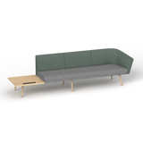 OL Willow Fabric Upholstered Reception Area Sofa with Side Table