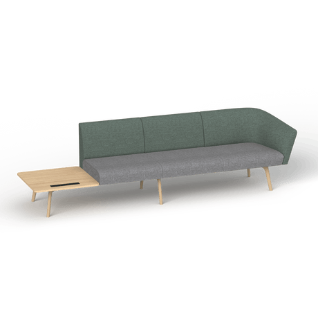 OL Willow Fabric Upholstered Reception Area Sofa with Side Table