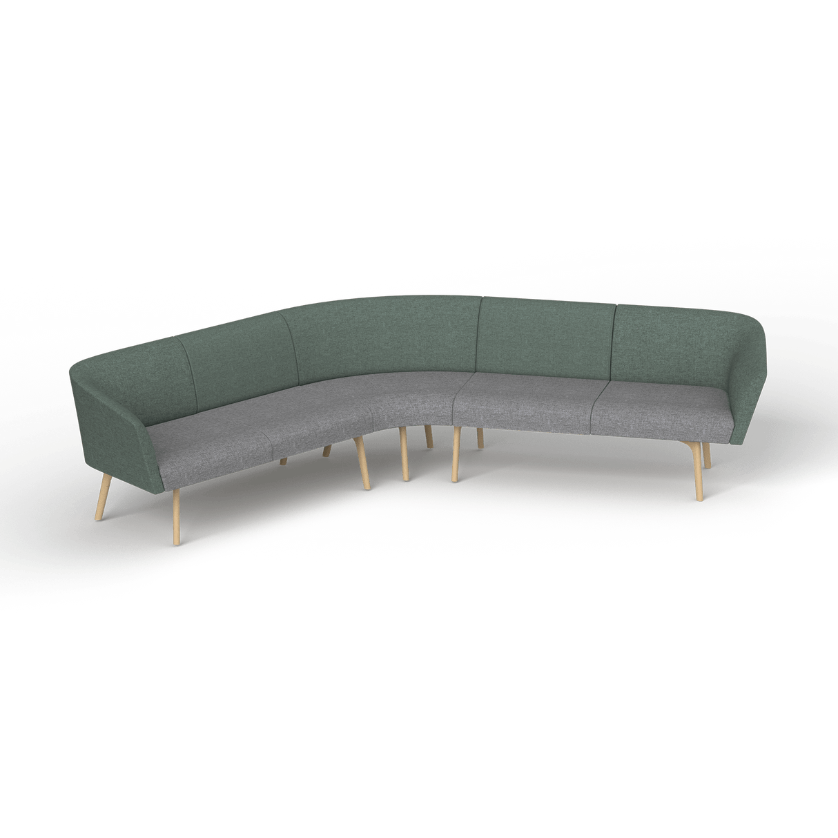 OL Willow Fabric Upholstered Reception Area Corner Sofa