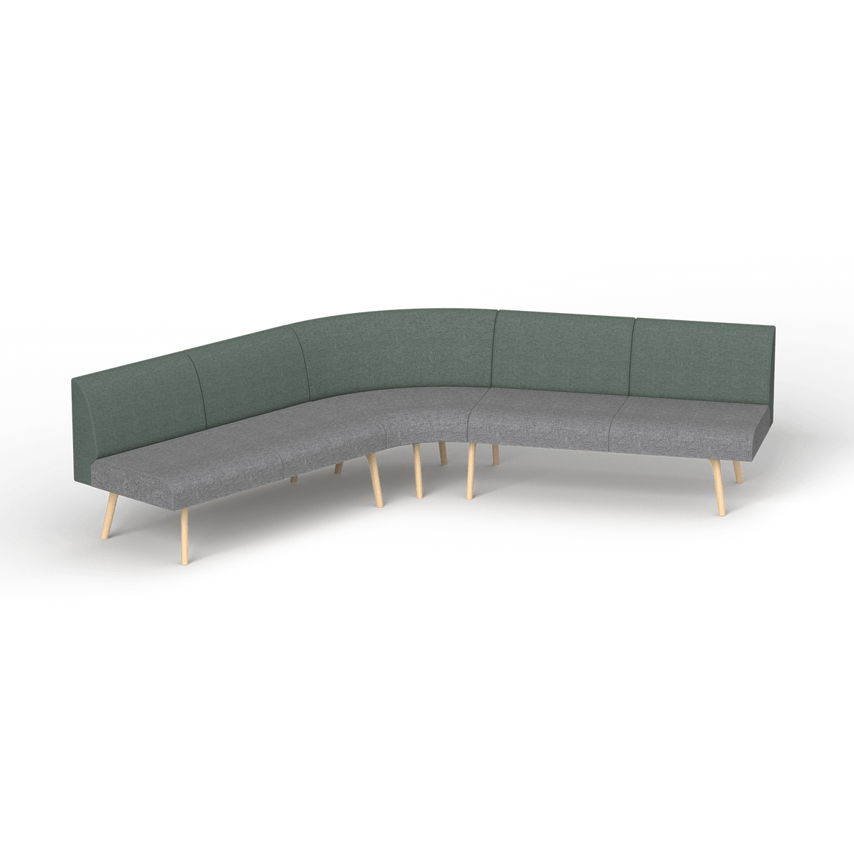 OL Willow Fabric Upholstered Reception Area Corner Sofa