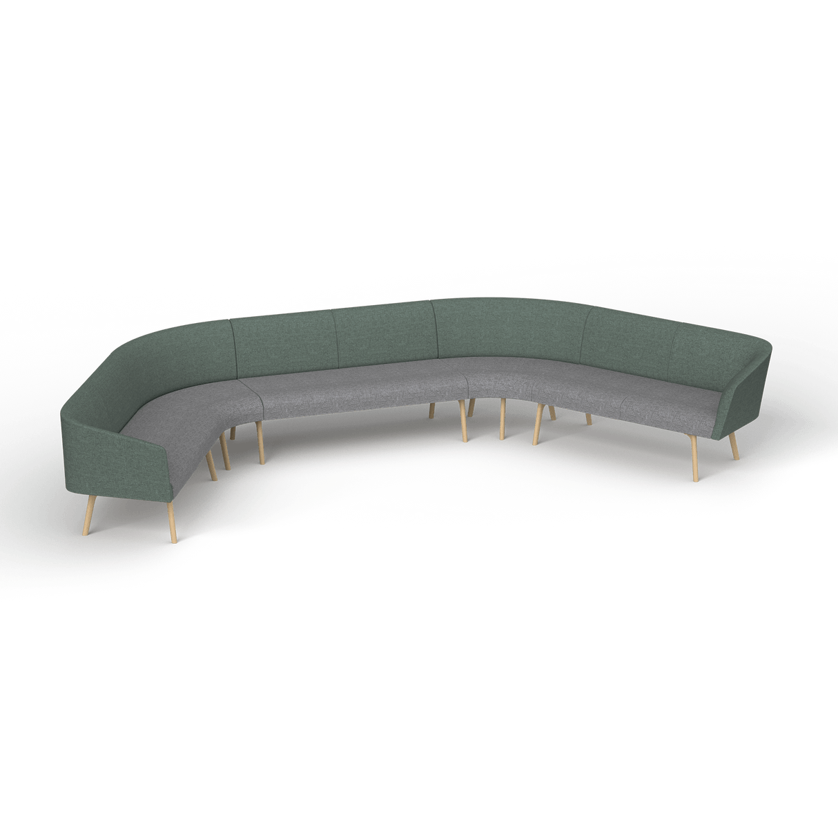 OL Willow Fabric Upholstered Reception Area 8 Seater Corner Sofa