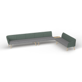 OL Willow Reception Area 8 Seater Sofa with Side Table