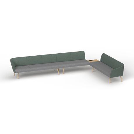 OL Willow Reception Area 8 Seater Sofa with Side Table