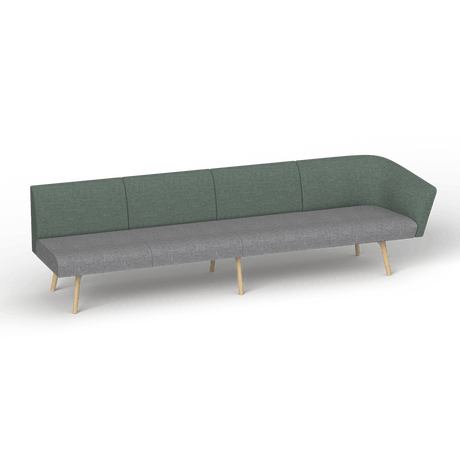 OL Willow Fabric Upholstered 4 Seater 1 Arm Reception Area Sofa