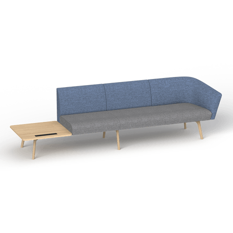 OL Willow Fabric Upholstered Reception Area Sofa with Side Table