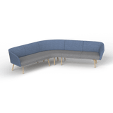 OL Willow Fabric Upholstered Reception Area Corner Sofa