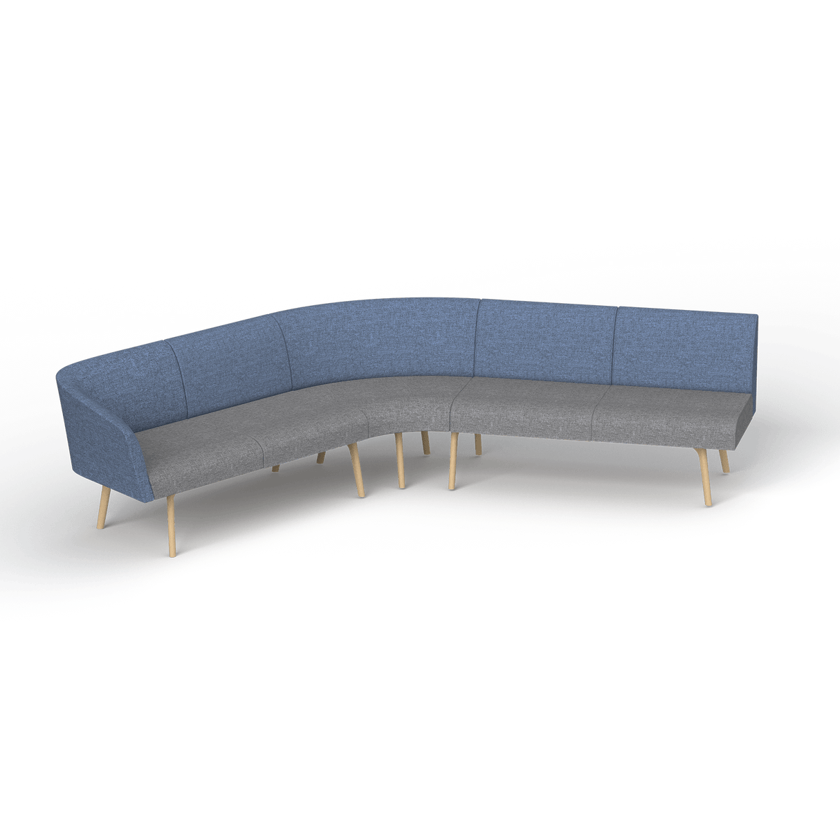 OL Willow Fabric Upholstered Reception Area Corner Sofa