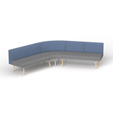 OL Willow Fabric Upholstered Reception Area Corner Sofa