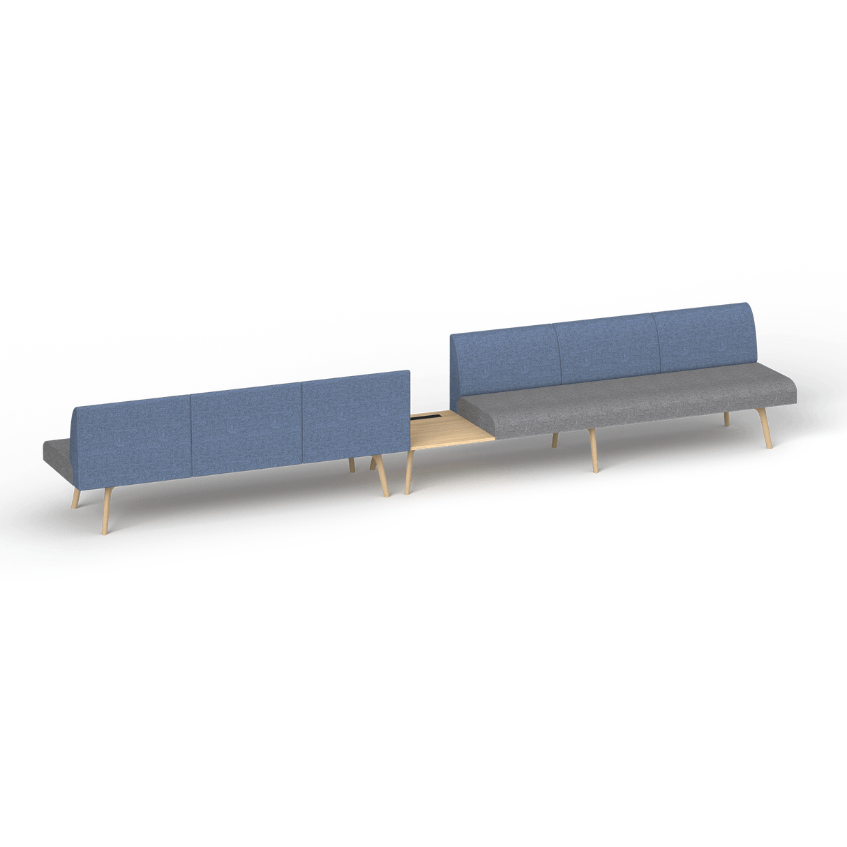 OL Willow Reception Area 6 Seater Sofa with Side Table