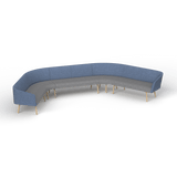 OL Willow Fabric Upholstered Reception Area 8 Seater Corner Sofa