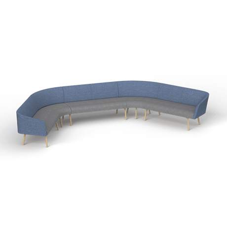 OL Willow Fabric Upholstered Reception Area 8 Seater Corner Sofa