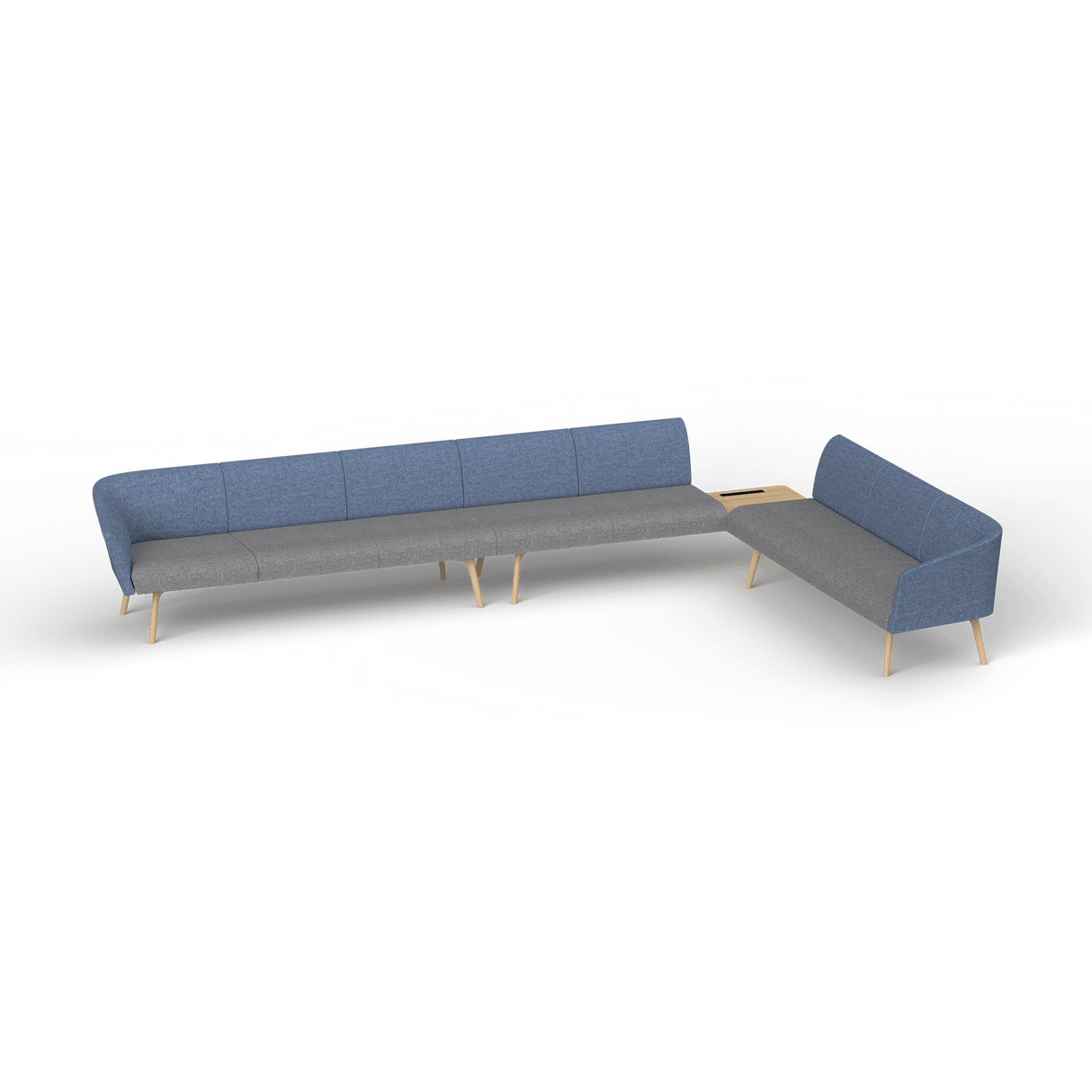 OL Willow Reception Area 8 Seater Sofa with Side Table