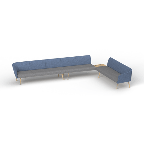 OL Willow Reception Area 8 Seater Sofa with Side Table