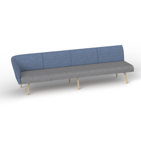 OL Willow Fabric Upholstered 4 Seater 1 Arm Reception Area Sofa