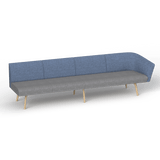 OL Willow Fabric Upholstered 4 Seater 1 Arm Reception Area Sofa