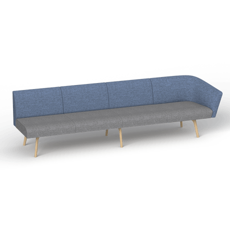 OL Willow Fabric Upholstered 4 Seater 1 Arm Reception Area Sofa