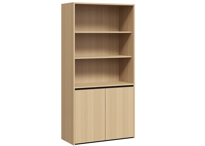 DD Shadowline Cupboard – Half Bookshelf + Storage